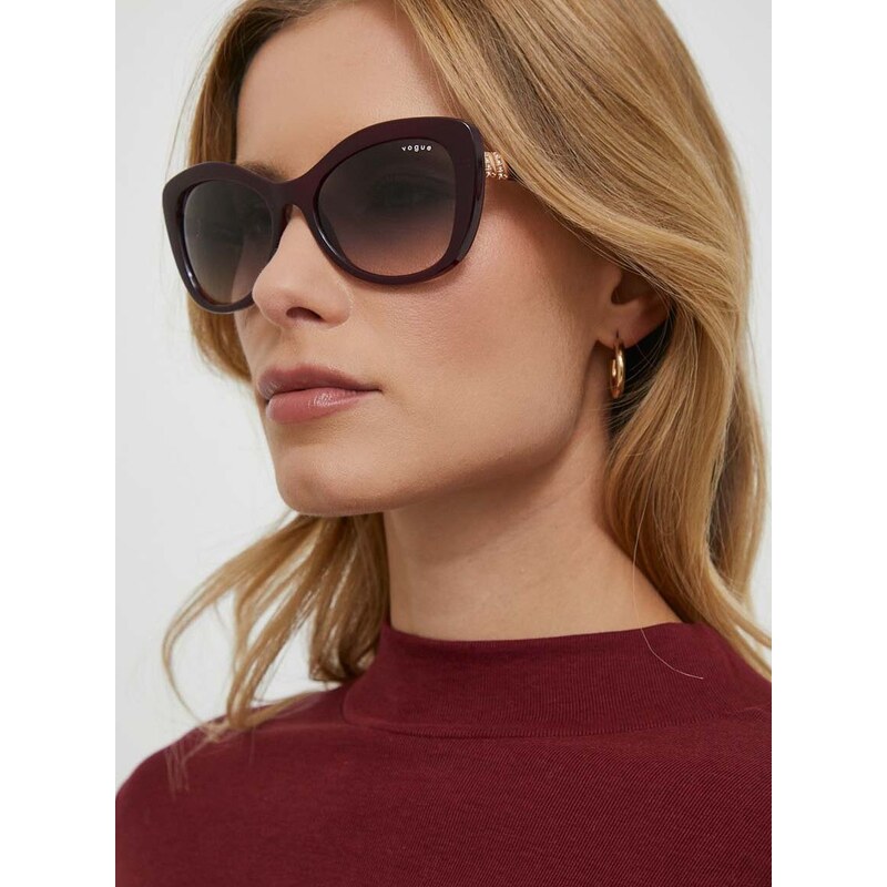 Slnečné okuliare VOGUE 0VO5515SB dámske, fialová farba