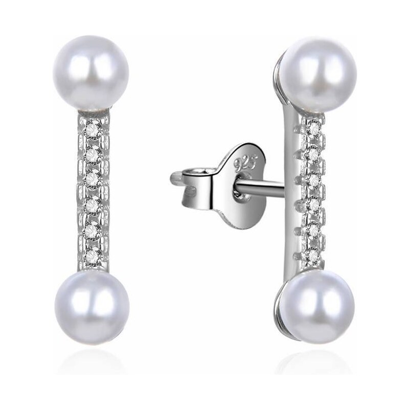 MOISS Strieborné náušnice s perlami Nariman E0003108 66586084