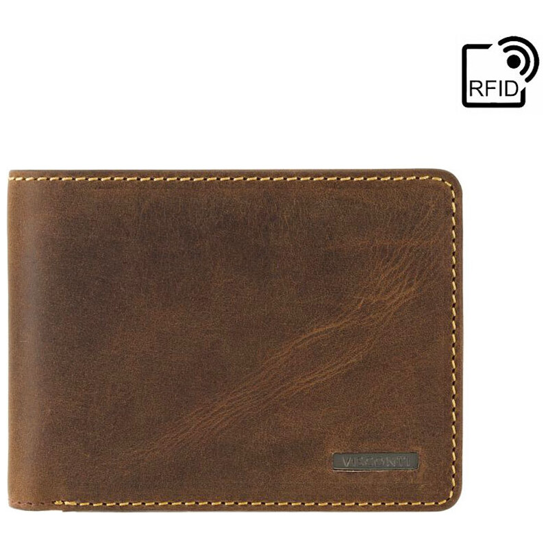 Tenká kožená peňaženka na bankovky a karty - Visconti (GPPN383) 46841995