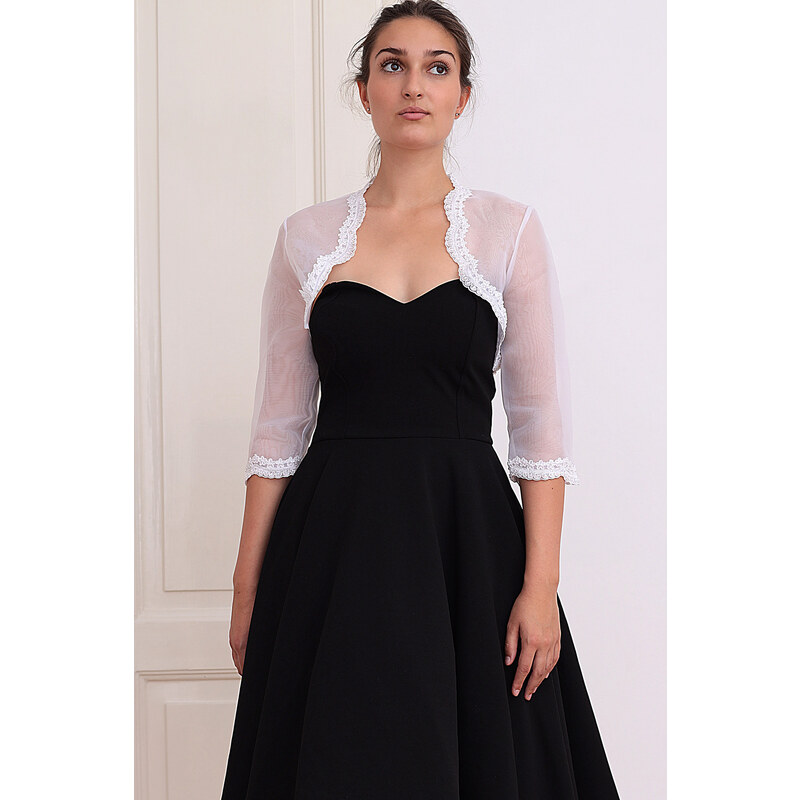 Glara Tylové bolerko s čipkou na letné šaty 46842948