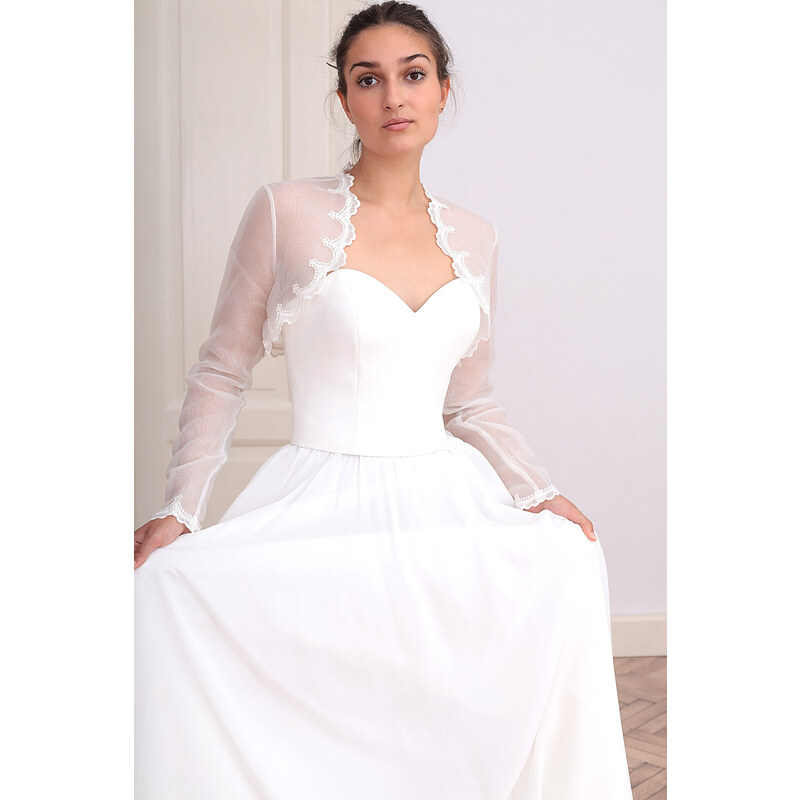 Glara Priesvitné bolerko na letnú svadbu 60175700