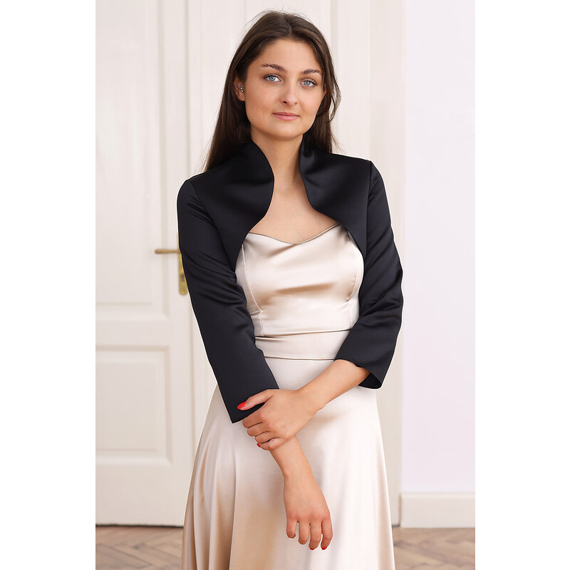 Glara Jednofarebné bolerko na maturitný ples 46842947