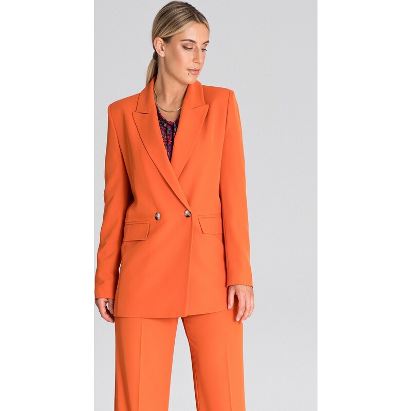 FIGL Oranžové elegantné dámske sako M948 orange 46843335