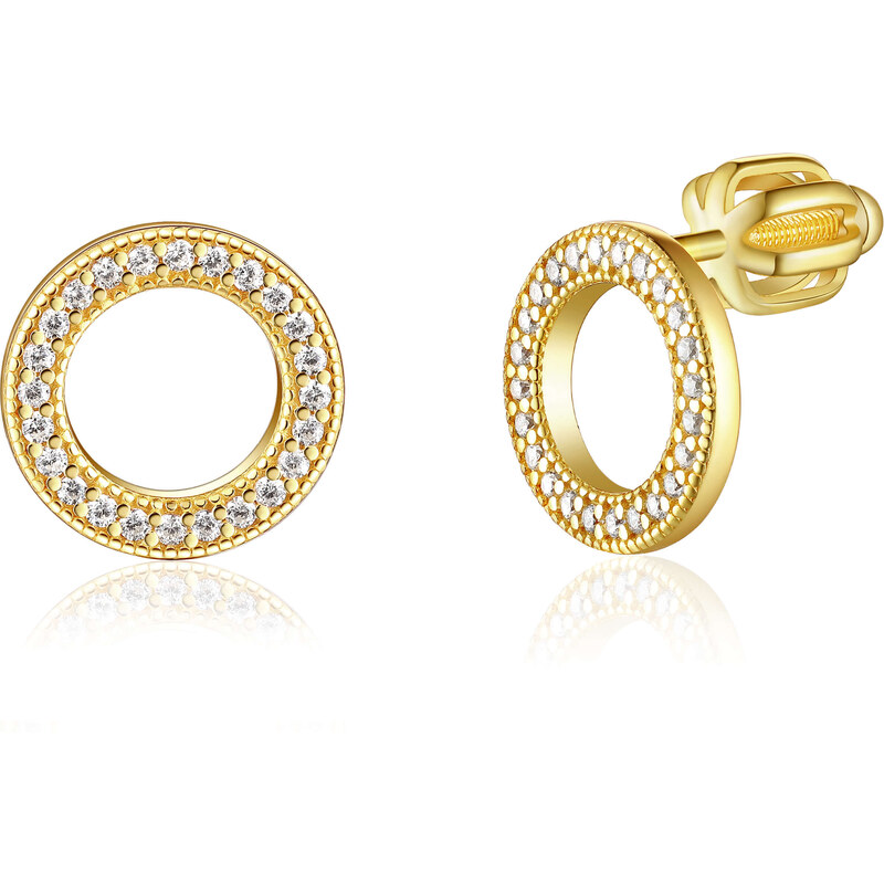 Olivie Strieborné náušnice KRUH GOLD 7938 46927173