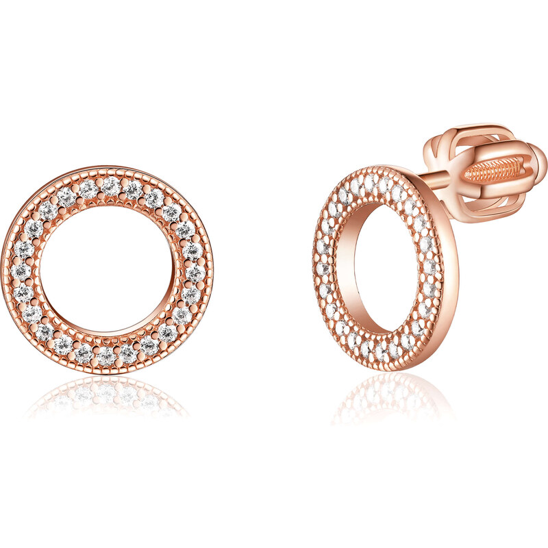 Olivie Strieborné náušnice KRUH GOLD 7938 46927174