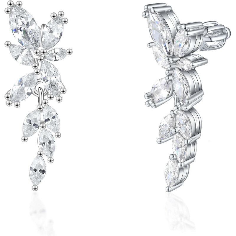 Olivie Strieborné svadobné náušnice 7940 46927175