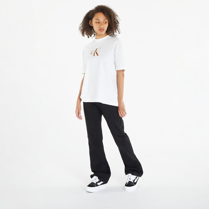 Dámské tričko Calvin Klein Jeans Cotton Monogram T-Shirt Bright White