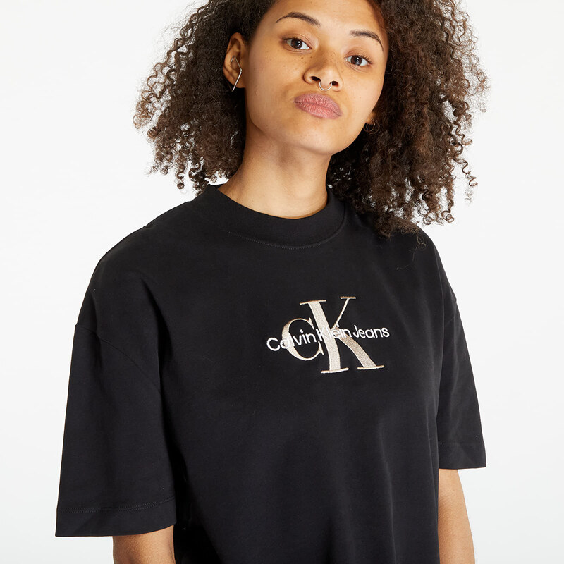 Dámské tričko Calvin Klein Jeans Cotton Monogram T-Shirt Black