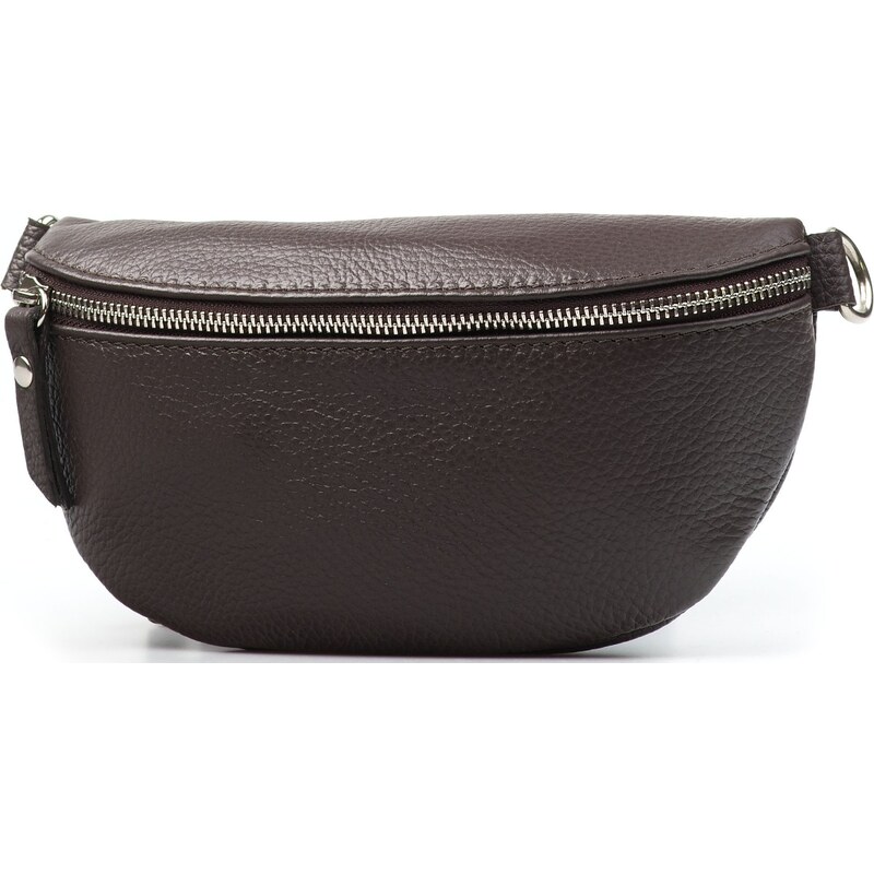 Blaire Kožená crossbody oblička Tamra tmavo hnedá 65474431