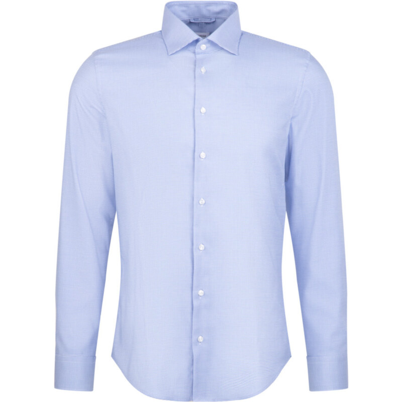 Nežehlivá slim svetlo modrá obchodná košeľa s golierom Kent 63541113