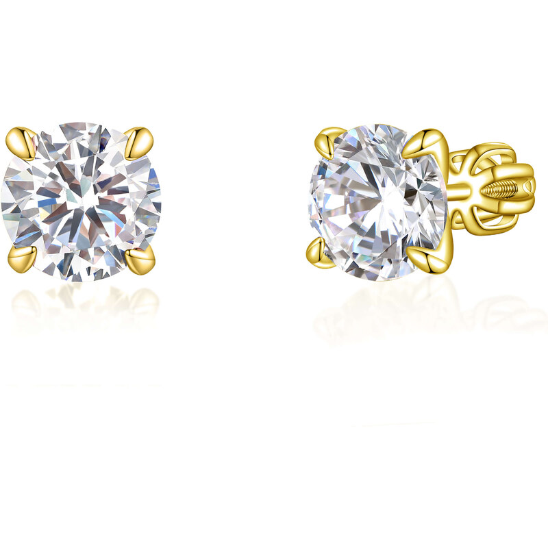 Olivie Strieborné 8mm náušnice PIPPI GOLD 7974 47000892