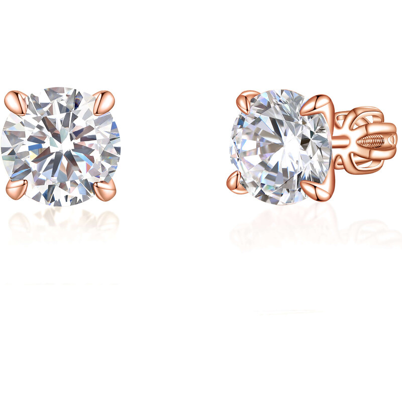 Olivie Strieborné 8mm náušnice PIPPI ROSE 7975 47000893