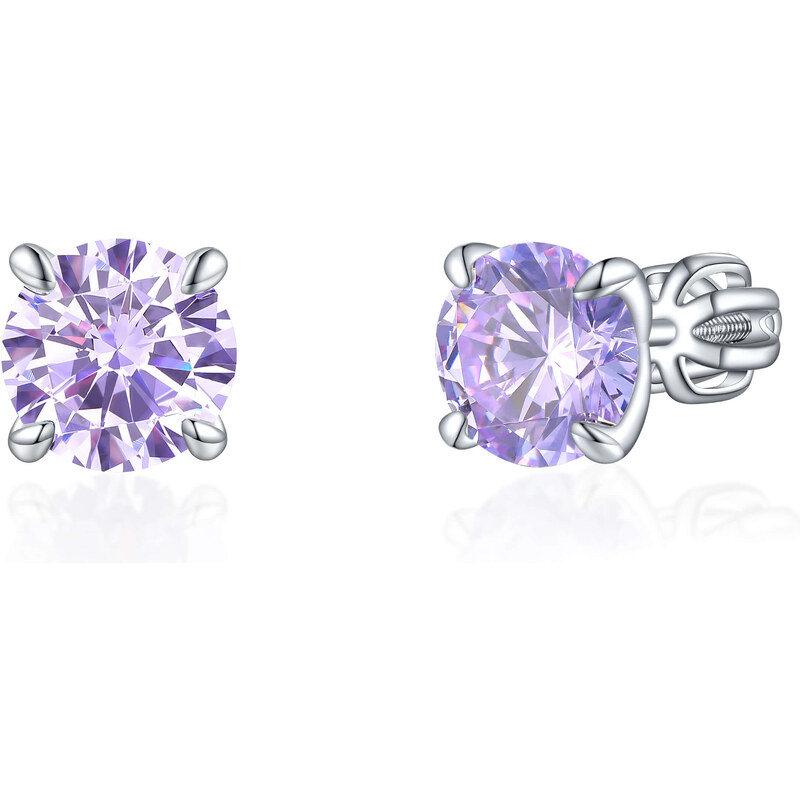 Olivie Strieborné 7mm náušnice PIPPI PURPLE 7967 47000885