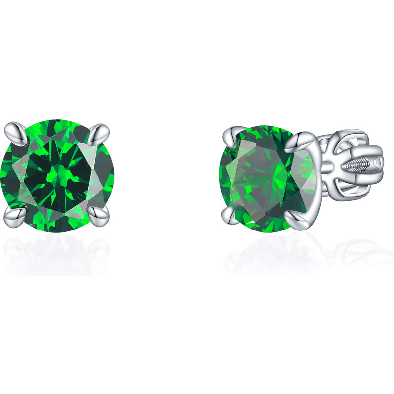 Olivie Strieborné 7mm náušnice PIPPI GREEN 7971 47000889