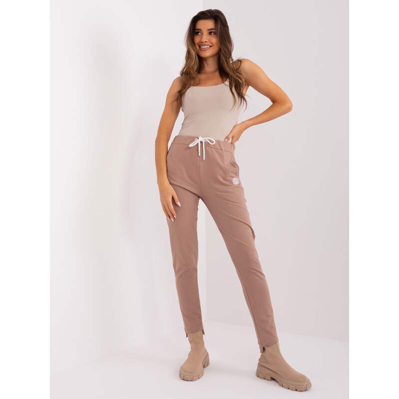 RELEVANCE Sweatpants-RV-DR-8370-1.57P-dark beige 64664420