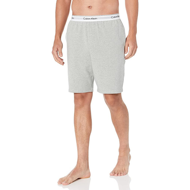 Pánske kraťasy na spanie NM2303E P7A šedá - Calvin Klein 35878892