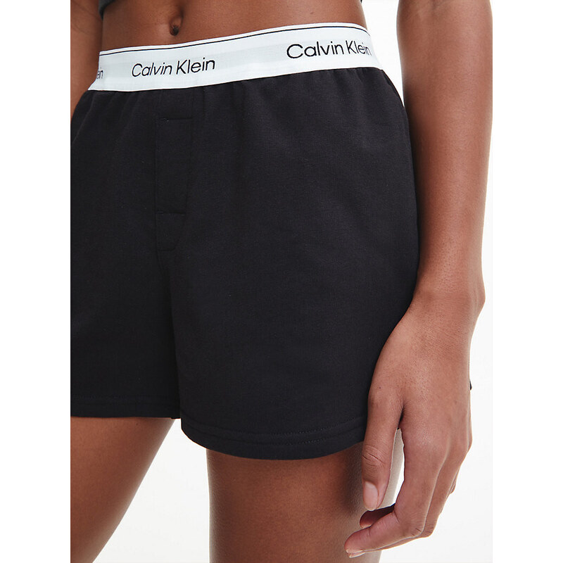Dámske pyžamové šortky Pyjama Shorts Modern Cotton 000QS6871EUB1 čierna - Calvin Klein