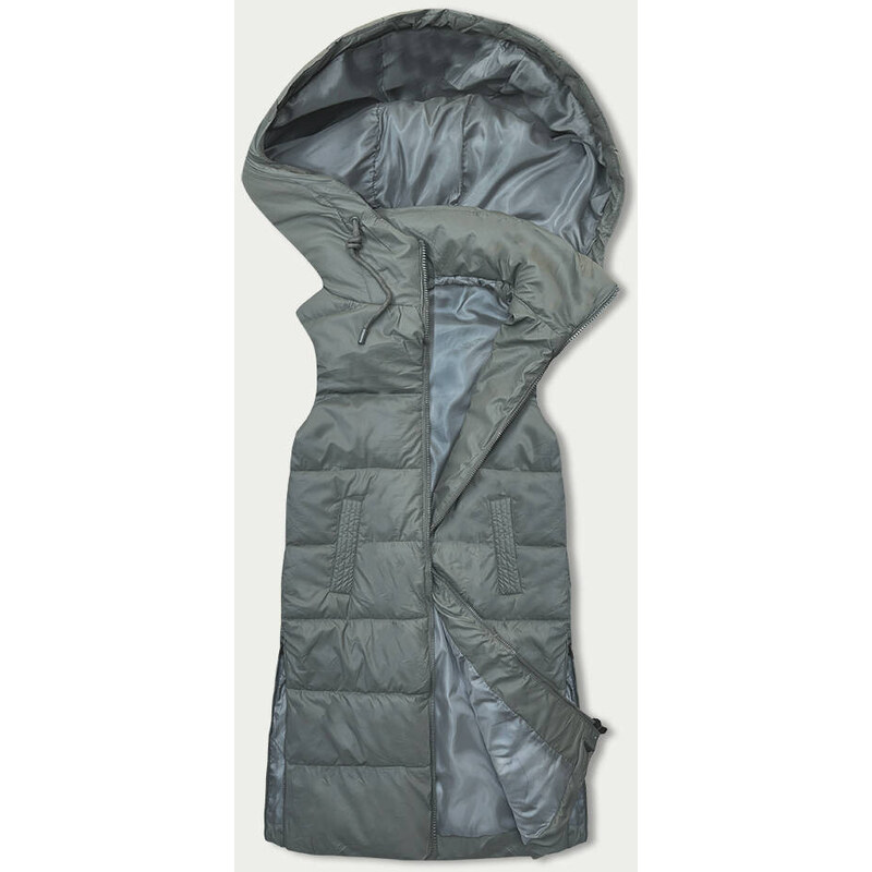 SWEST Dámska khaki bunda bez rukávov s kapucňou (B8212-11) 49765519