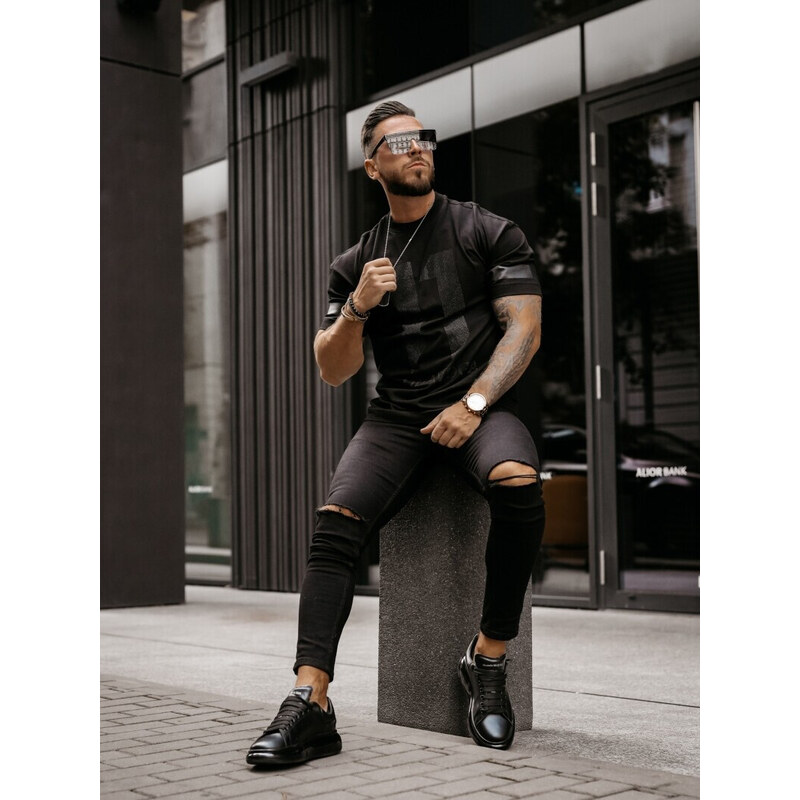 Pánske tričko 286139 čierne - Ola Voga 49770325