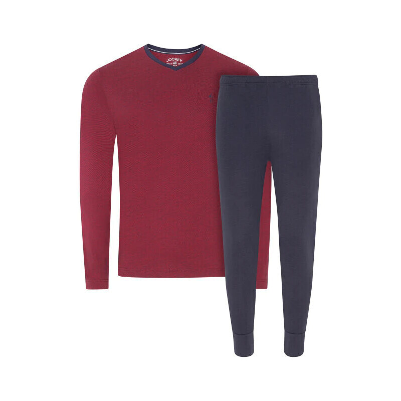 Pánske pyžamo 500014 460 tm. modré-bordó - Jockey 49775465
