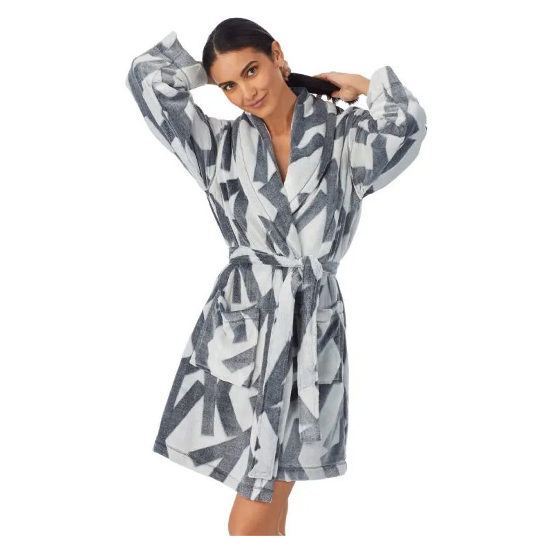 Dámsky župan YI2222688F 031 sivý - DKNY 49775929