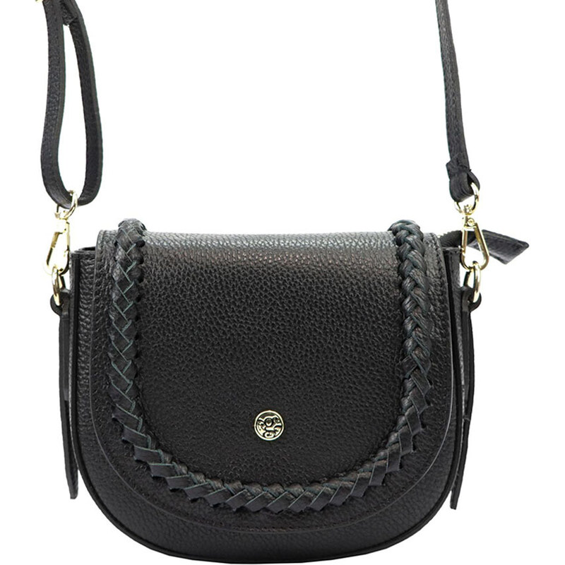 Čierna elegantná crossbody kabelka Gregorio 1703 61716345