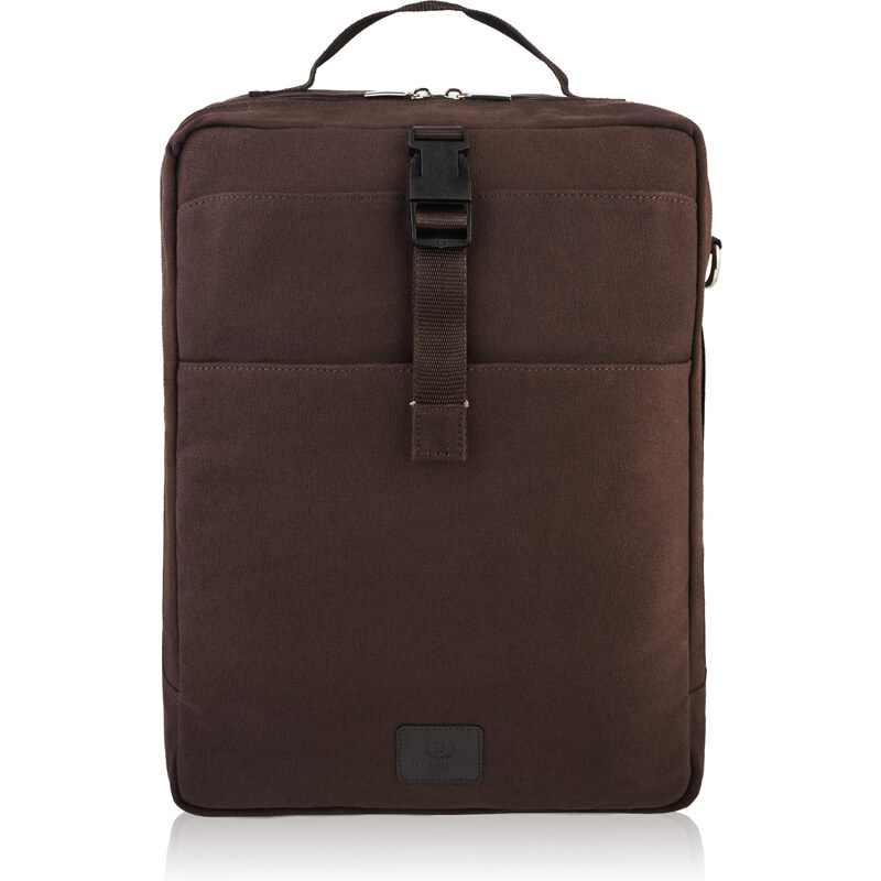 PAOLO PERUZZI Pánsky batoh na notebook A4 T-93-BR | hnedá T-93-BR 46885077