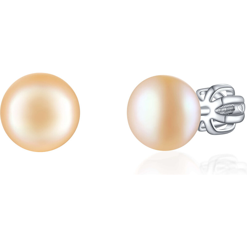 Olivie Stříbrné 8mm náušnice PERLY PEACH 7989 47009482