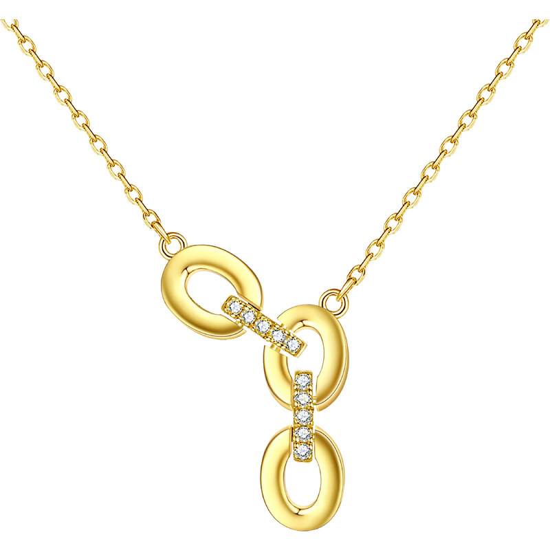 Olivie Strieborný náhrdelník REŤAZ GOLD 7991 47009484