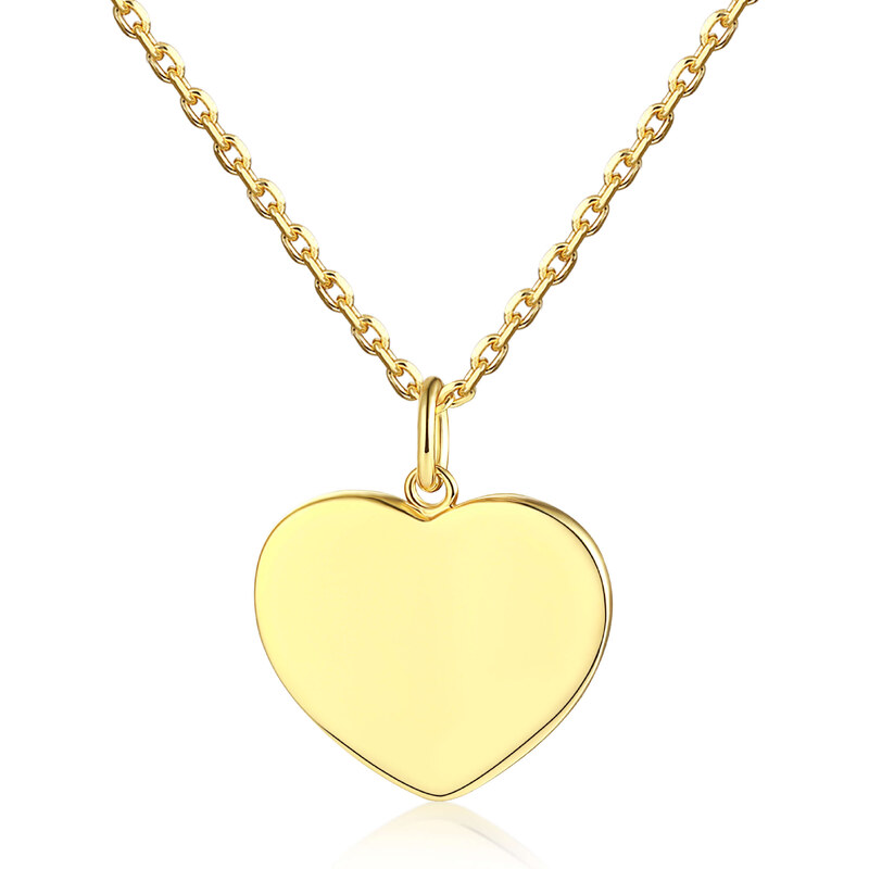 Olivie Strieborný náhrdelník SRDIEČKO GOLD 7993 47009486