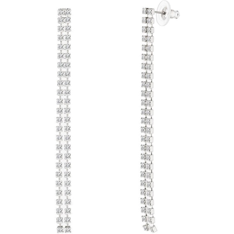 Preciosa Dvojité štrasové dlhé náušnice Jewel s českým krištáľom 66578710