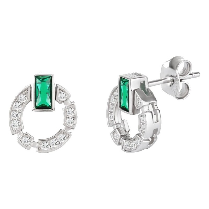 Preciosa Slušivé strieborné náušnice Sublime s kubickou zirkóniou 66586598