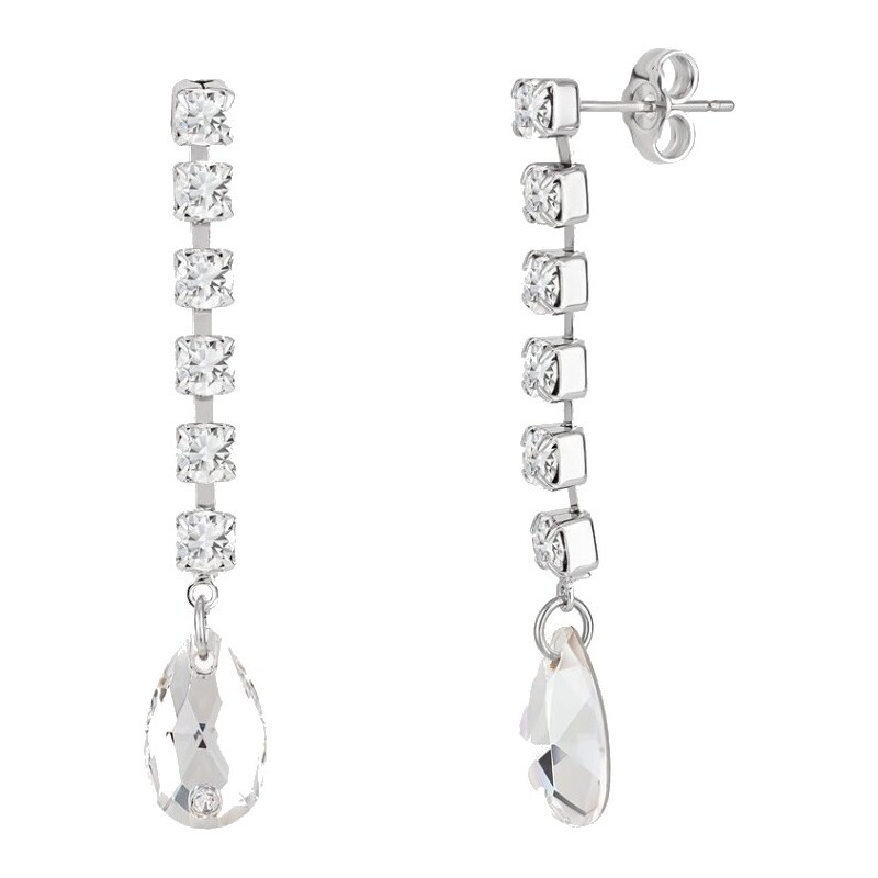 Preciosa Trblietavé štrasové náušnice Crystal Drop s českým krištáľom 66592786