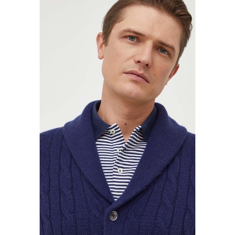 Kašmírový sveter Polo Ralph Lauren tmavomodrá farba,710909166