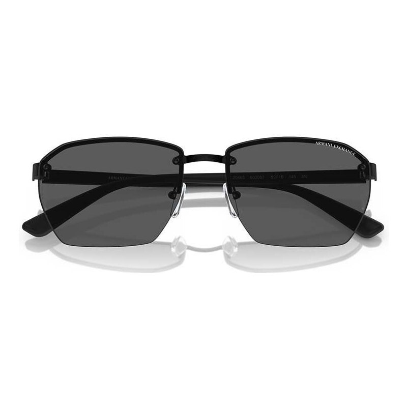 Slnečné okuliare Armani Exchange pánske, šedá farba