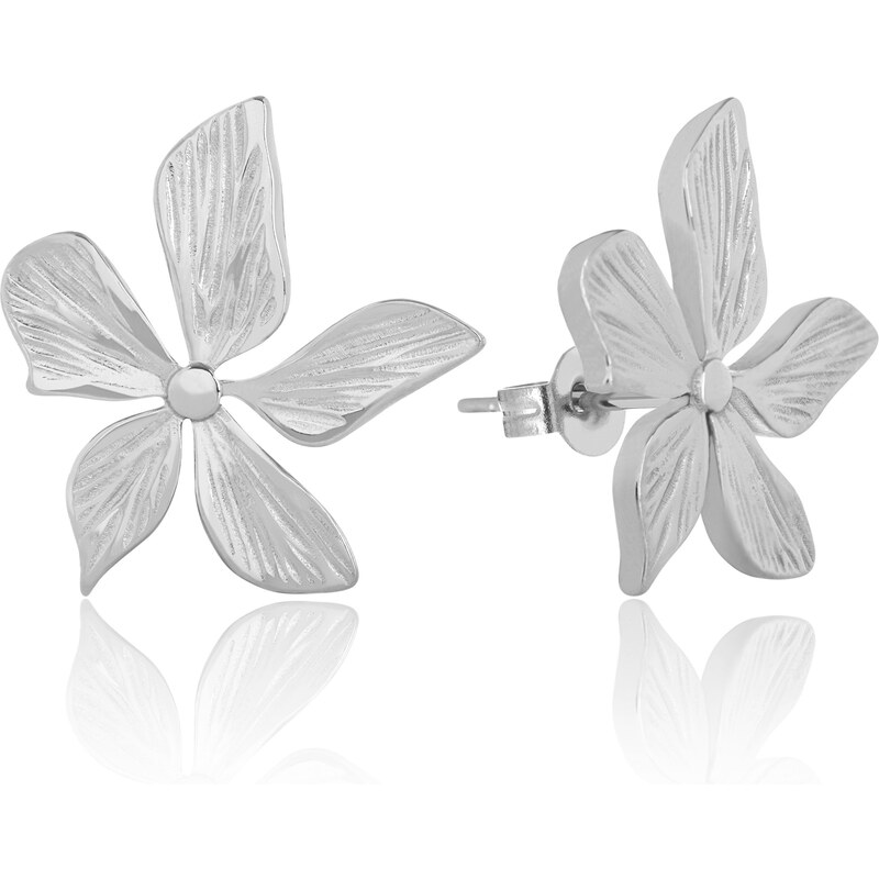 Troli Krásne oceľové náušnice Kytičky 66588824