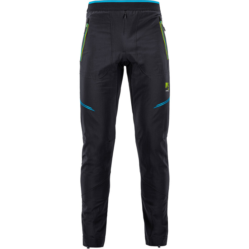 Karpos FEDERA outdoorové nohavice, pánske, čierne/modré 58442989