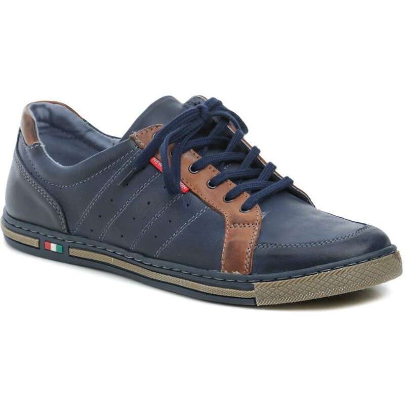 Mateos 566 navy pánske poltopánky 46898122