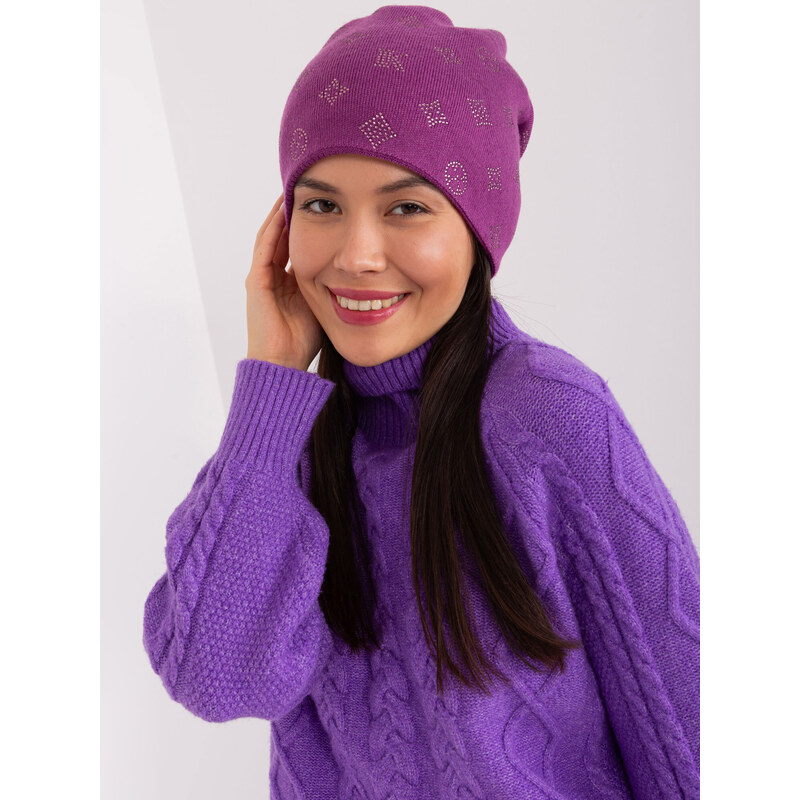 Wool Fashion Italia Cap-AT-CZ-2325.86-purple 64686845