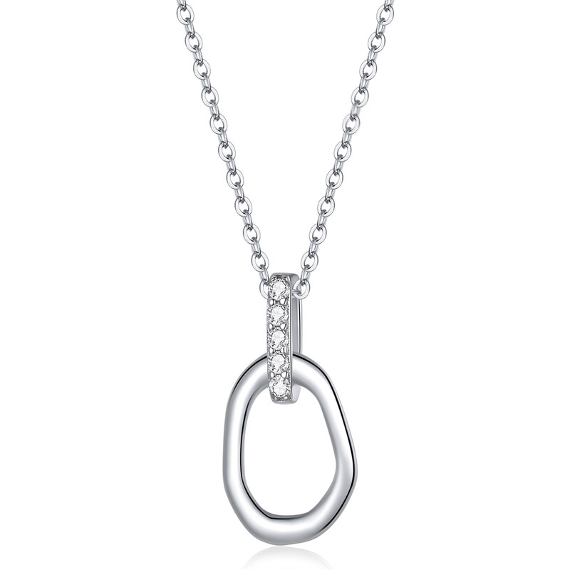 Royal Fashion Emporial strieborný náhrdelník Jemná elegancia 53978348