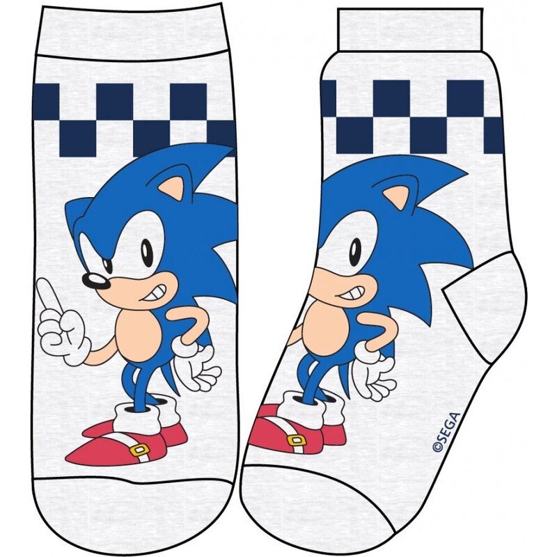 E plus M Detské ponožky Ježko Sonic (3 páry)