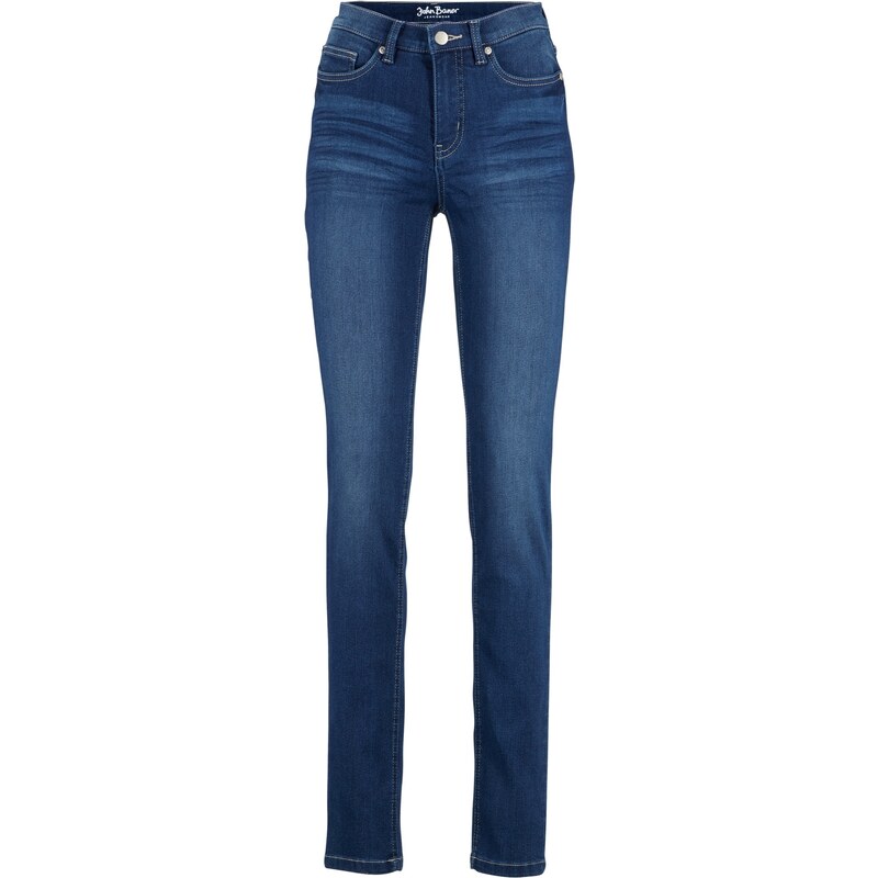 bonprix Strečové džínsy, veľmi jemné, SLIM, farba modrá