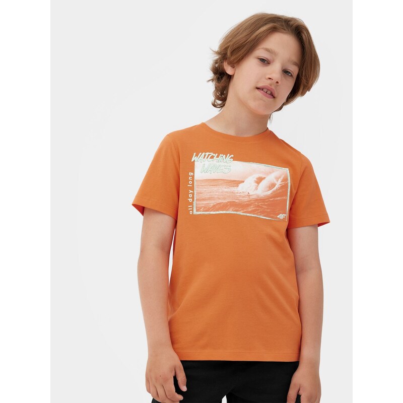 4F Chlapčenské tričko s potlačou
