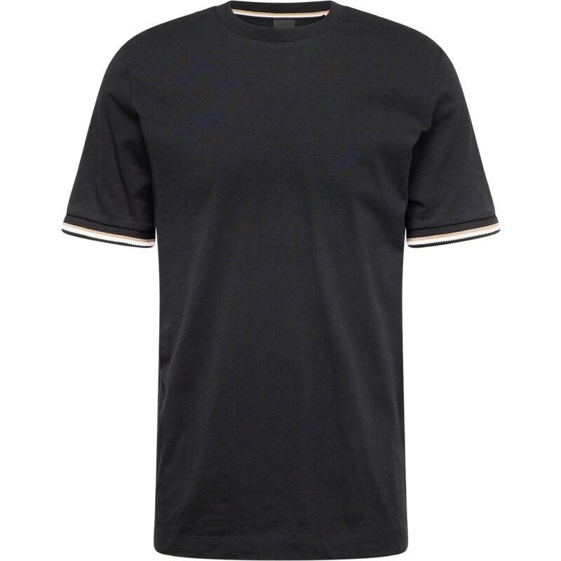 BOSS Tričko Thompson 04 béžová / čierna / biela 52448406