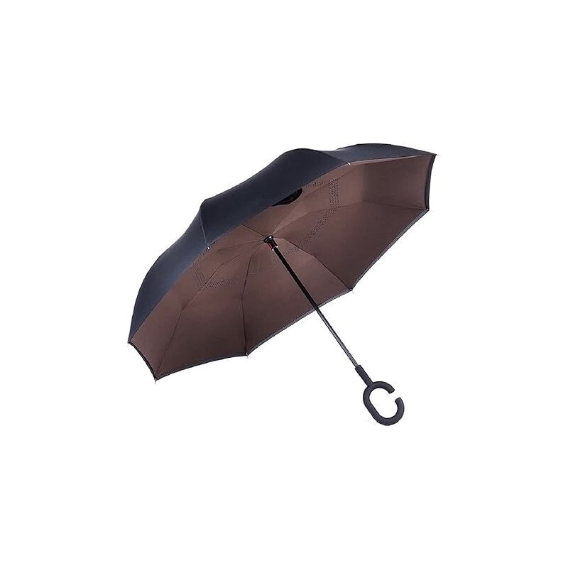 Obrátený dáždnik - hnedý