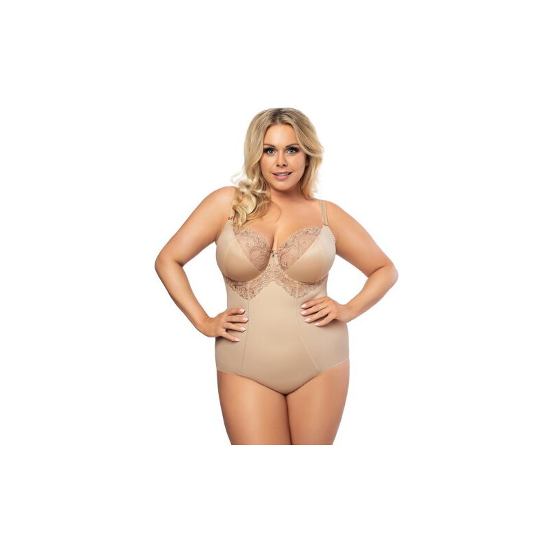 Gorsenia Dámske body Gala K356 béžové SK, Farba béžová 46952155