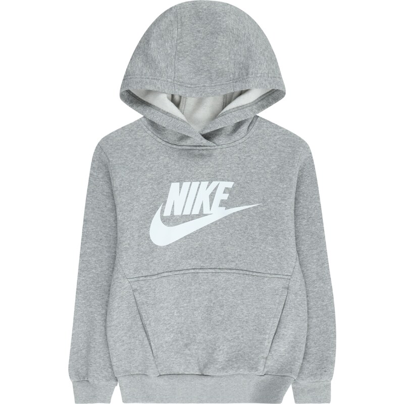 Nike Sportswear Mikina Club FLC sivá melírovaná / biela 46963642