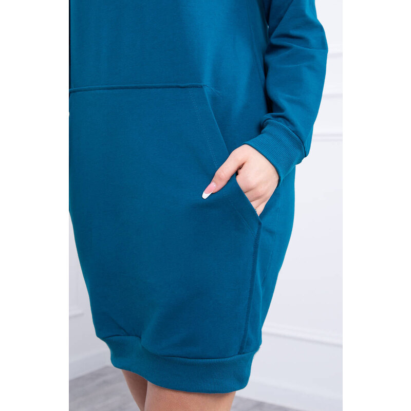 K-Fashion Morské šaty s kapucňou 49759476