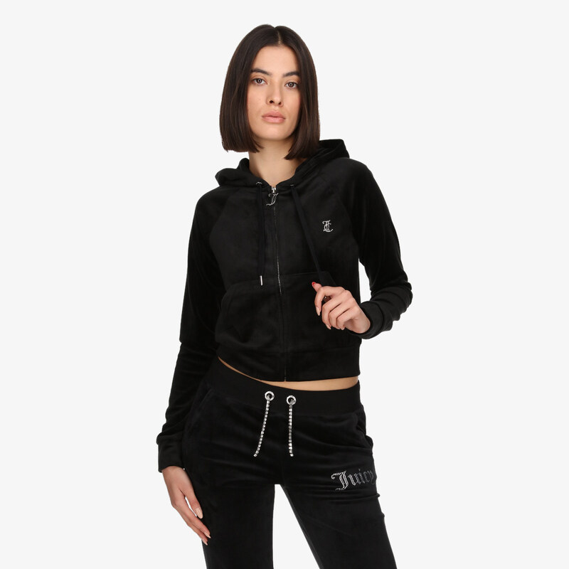 Juicy Couture CLASSIC VELOUR HOODIE WITH JUICY LOGO M 51202295
