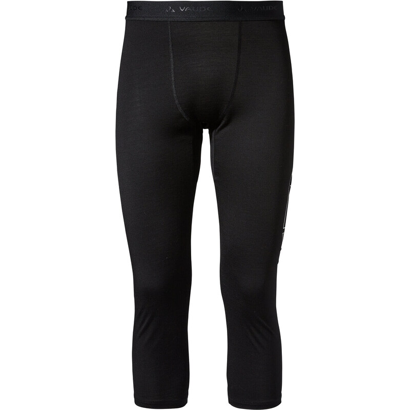 Vaude termo spodky Monviso Wool 3/4, pánske, black 47000967